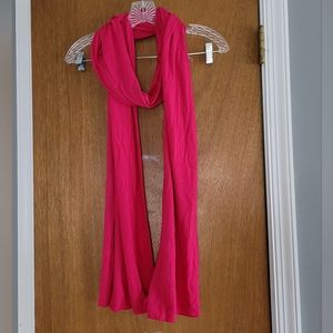 Womens pink long scarf